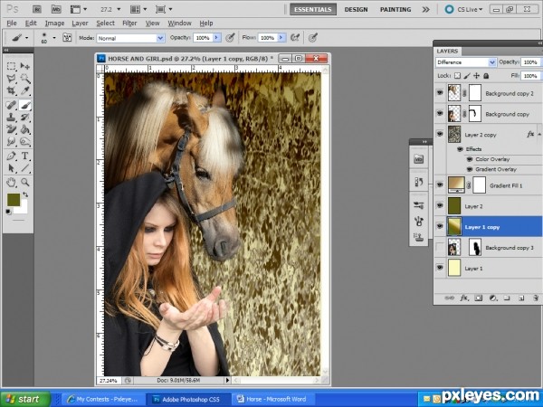 Creation of Whispering....: Step 9